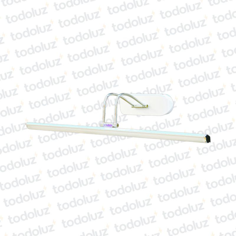 Aplique p/Pared Articulable B. Blanco Brazo Cromado 30w 3Tonos 60cm (50.503)