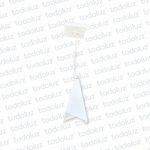 Colgante T. Piramide Blanco F/Blanco 1*E27 (54.974)