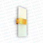 Aplique Rectangular Vd. Difusa 5w 3000°k Det. Dorado (50.398.2)