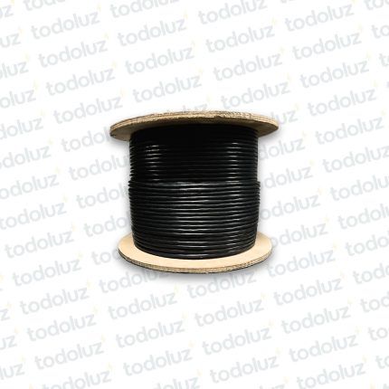 Cable F/UTP Cat.5E c/ Blindaje Al Negro Exterior/Outdoor Doble Cubierta 24AWGx4P 100% Cobre (x.Bobina/305mts) Norphel