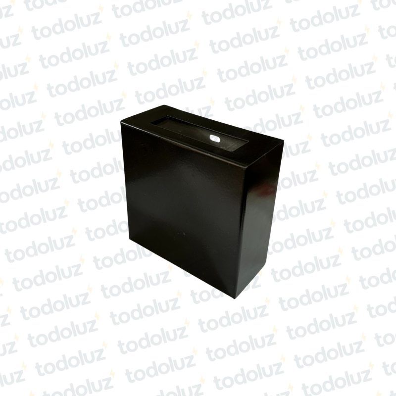 Aplique Ext. Unidireccional Cubo Aluminio Negro 1*G9 (57.467)