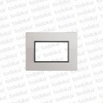 Placa 3 Modulos 2x4 Aluminio D. Flat Conatel