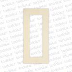 Placa 6 Modulos 2x8 Marfil D. Flat Conatel