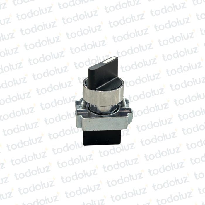 Selector 2 Posiciones 1NO Borde Metal Palanca Corta Emb. p/ 22mm