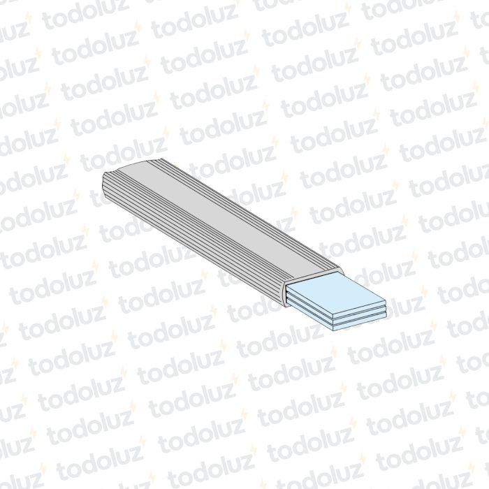 Barra de Cobre Flexible Aislada 32x8mm 630A (x.tira/180cm)