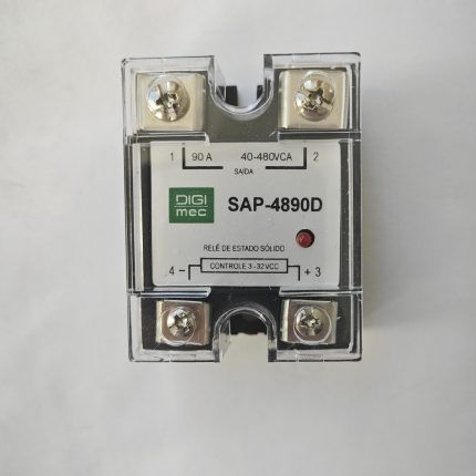Rele de Estado Solido (SSR) 90A 3/32Vdc - 40/480Vac