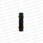 Accesorio Conector Lineal Negro p/Riel Contacto Cobre