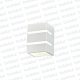 Aplique Ext. Bidireccional Cubo Blanco Doble Raja 1*G9 (57.461.Bl)
