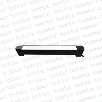 Spot Lineal Difuso Negro p/ Riel 33cm 20w 1400lm 3000°k IP20 100-240V