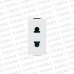 Mod. Tomacte. Euroamericano 16A Neve Vimar