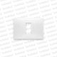 Placa Blanca 1 Mod. Blanco Neve UP Vimar