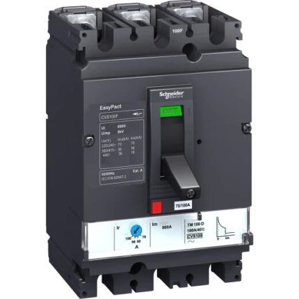 Interruptor Automatico en Caja Moldeada Regulable 3P 200A 25ka 380Vac Schneider