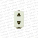 Mod. Tomacte. Euroamericano 10/15A 250V Marfil Linea Vimar