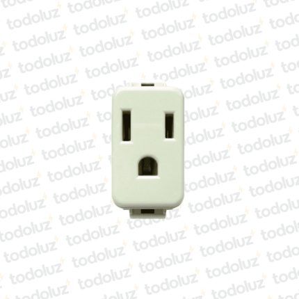 Mod. Tomacte. Americano + T (PC) 10A 250V Marfil Linea Vimar
