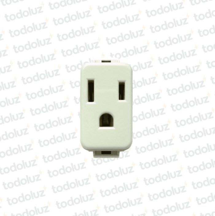 Mod. Tomacte. Americano + T (PC) 10A 250V Marfil Linea Vimar