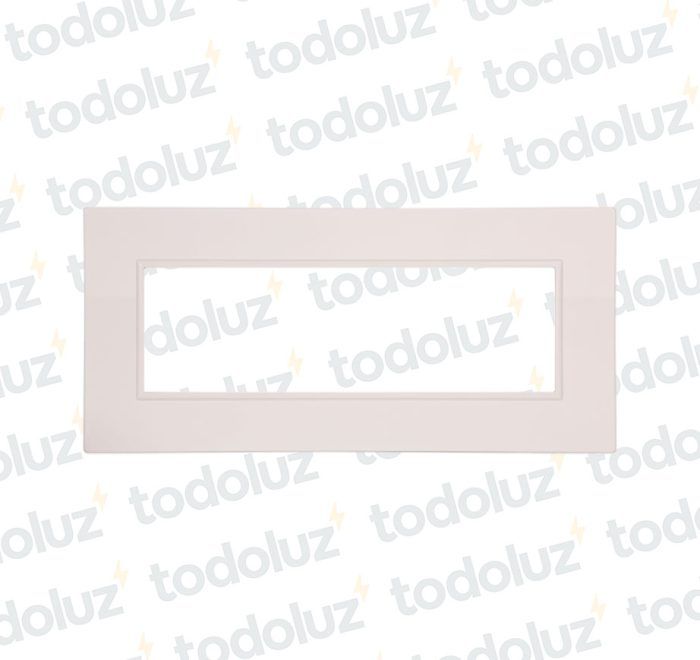 Placa 6 Modulos 2x8 Blanco D. Flat Conatel