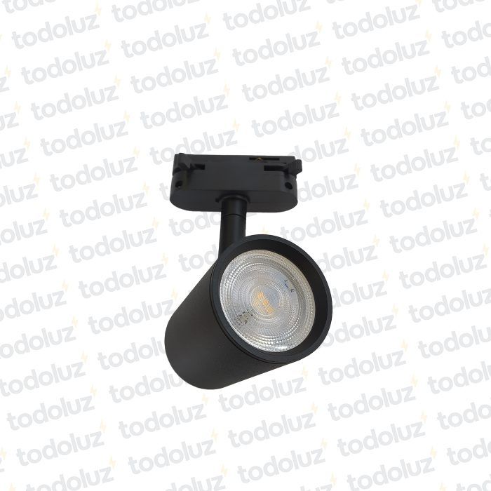 Cabezal Negro p/ Riel 1*GU10 (52.188)