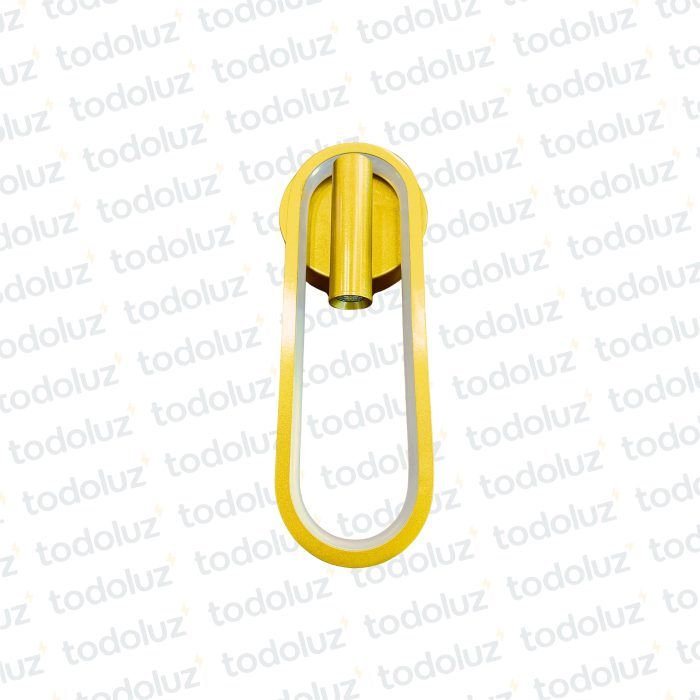 Aplique B. Circular Arco Dorado c/Cabezal Movil Triple Tono (50.533)
