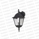 Farol Negro 4C Vidrio Recto Transp. 1*E27 (55.071)