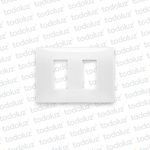 Placa Blanca 2 Mod. c/ Separador Neve UP Vimar