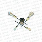 Plafon Negro Det Dorado Brazos Cruzados + Luz Central 5*E27 (51.158)