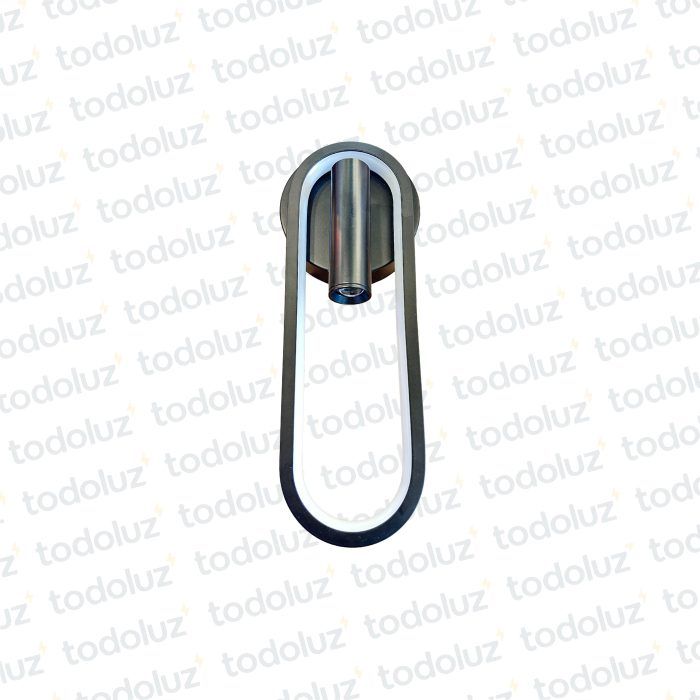 Aplique B. Circular Arco Negro c/Cabezal Movil Triple Tono (50.533)
