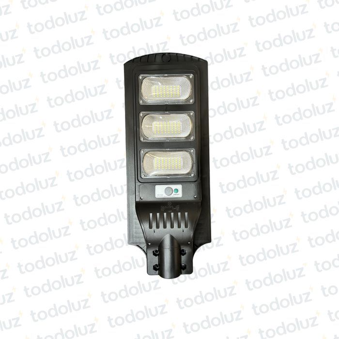 Alumbrado Publico Solar 144LEDS 180W IP65 120° Panel Incorp. c/Sensor y Control
