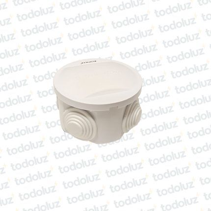 Caja de Paso Ext Plastico Red 50x50mm Blanco c/ Tapa IP44