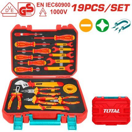 Kit Herramientas Manuales 19pzs 1000V Linea Profesional Industrial Total (Liquidacion)