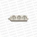 Tomacte. Multiple 3T Univ/Schuko/2P Plano/Bipaso 3680W Vimar