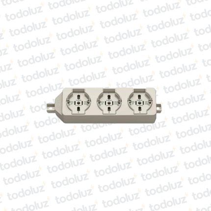 Tomacte. Multiple 3T Univ/Schuko/2P Plano/Bipaso 3680W Vimar