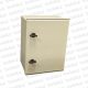 Gabinete Ext Polyester 400x300x200mm Beige IP65 c/Placa de montaje Tapa Opaco