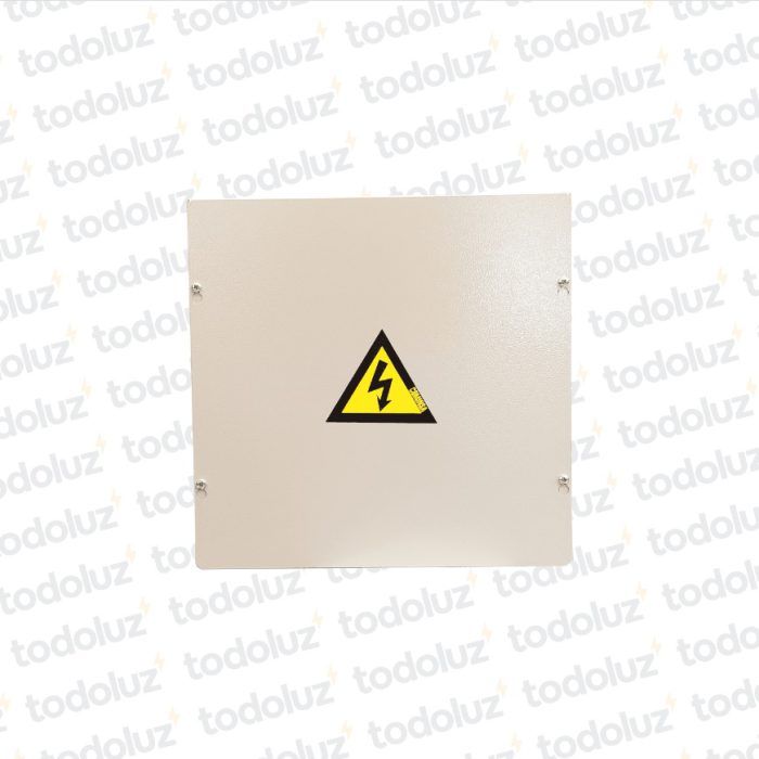 Caja de Paso Ext Metal 150x150x80mm c/ Tapa Beige Cominsa