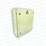 Gabinete Ext Metal 600x500x200mm Beige c/ Placa de Montaje Cominsa