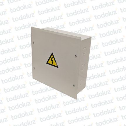 Caja de Paso Emb Metal 300x300x100mm Blanco c/ Tapa Cominsa
