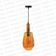 Colgante Tipo Campana Det. Dorado Vidrio Caramelo Liso 1*E27 (54.1003)
