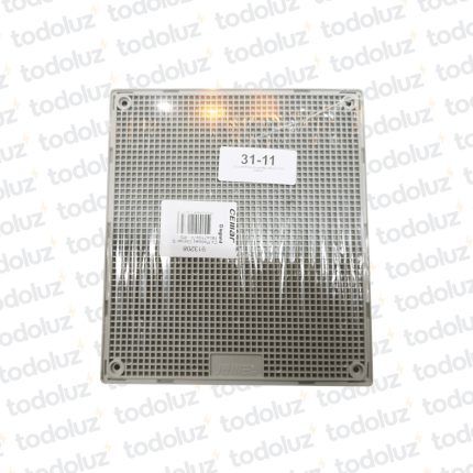 Caja de Paso Ext/Emb Plastico 185x210x74mm Blanco c/ Tapa Cuadrille