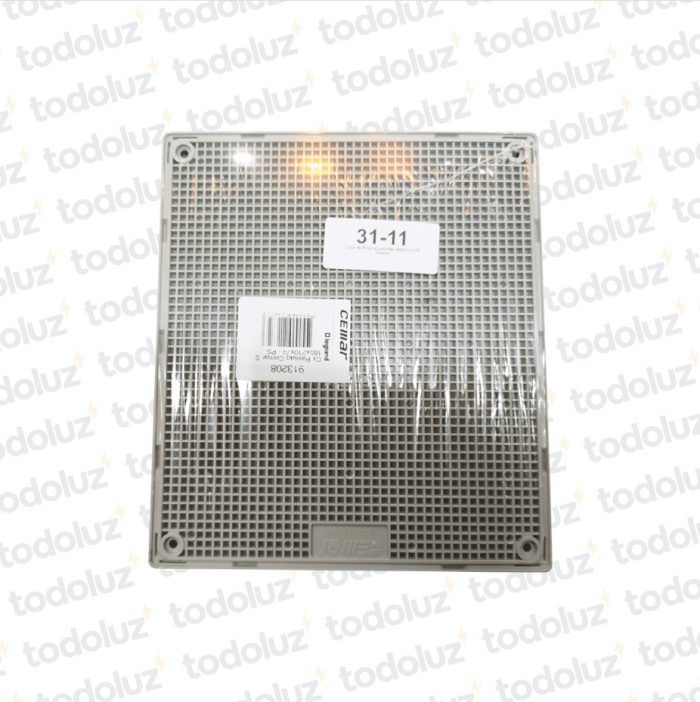 Caja de Paso Ext/Emb Plastico 185x210x74mm Blanco c/ Tapa Cuadrille