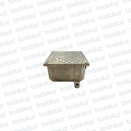 Caja de Paso Ext/Emb Aluminio 100x100x60mm c/ Tapa