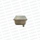 Caja de Paso Ext/Emb Aluminio 100x100x60mm c/ Tapa