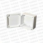 Caja de Paso Ext Plastico 168x168x97mm Blanco c/ Tapa IP65 T-Plast