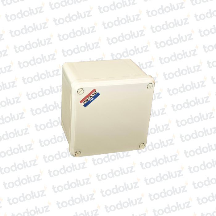 Caja de Paso Ext Plastico 168x168x122mm Blanco c/ Tapa IP65 T-Plast