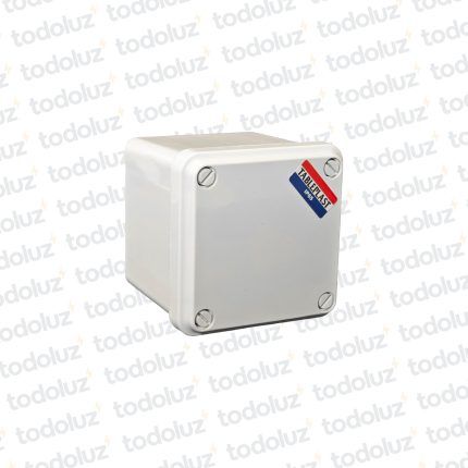 Caja de Paso Ext Plastico 118x118x112mm Blanco c/ Tapa IP65 T-Plast