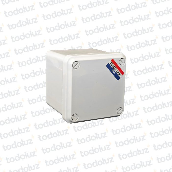 Caja de Paso Ext Plastico 118x118x112mm Blanco c/ Tapa IP65 T-Plast