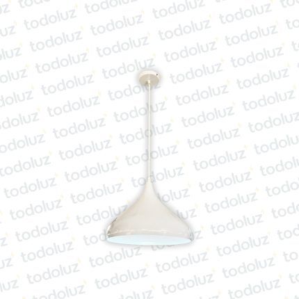 Colgante Semicirculo Blanco 30cm F/Blanco (LIQUIDACION) 1*E27 (54.802)