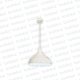 Colgante Semicirculo Blanco 30cm F/Blanco (LIQUIDACION) 1*E27 (54.802)