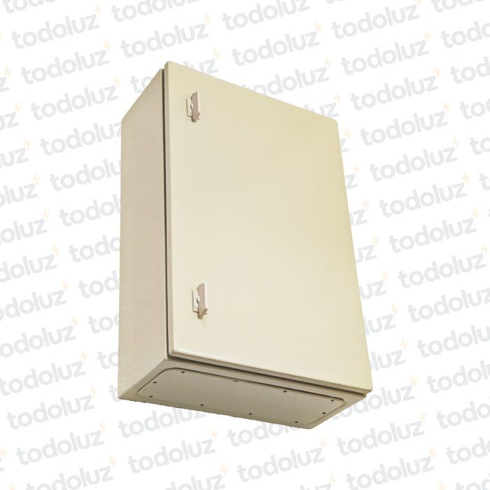 Gabinete Ext Metal 600x400x200mm Beige IP66 c/ Placa de Montaje Myl