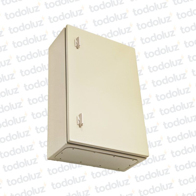 Gabinete Ext Metal 600x400x200mm Beige IP66 c/ Placa de Montaje Myl