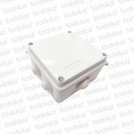 Caja de Paso Ext Plastico 100x100x70mm Blanco c/ Tapa IP44