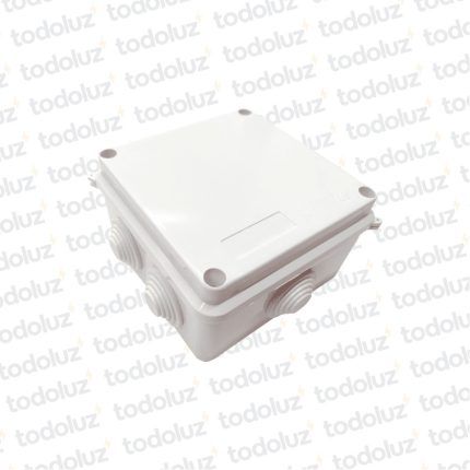 Caja de Paso Ext Plastico 100x100x70mm Blanco c/ Tapa IP44